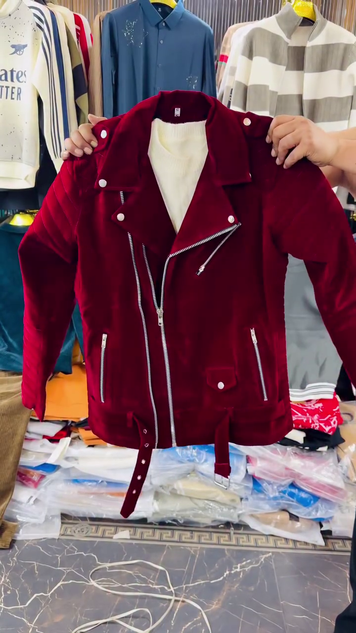 ❤️ Royal Maroon Premium Winter Biker Jacket for Women ❤️