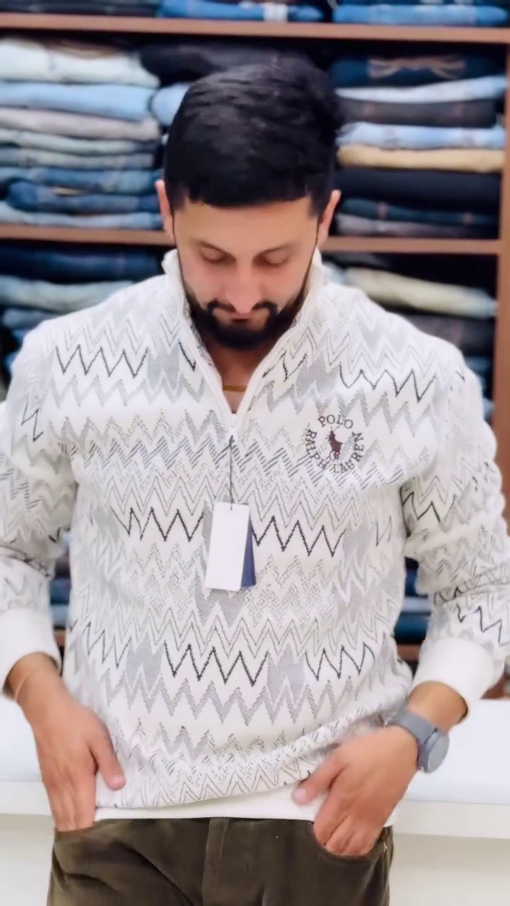 🔥 Premium Men’s Half-Zip Winter Sweatshirt – Stylish & Super Comfortable 🔥