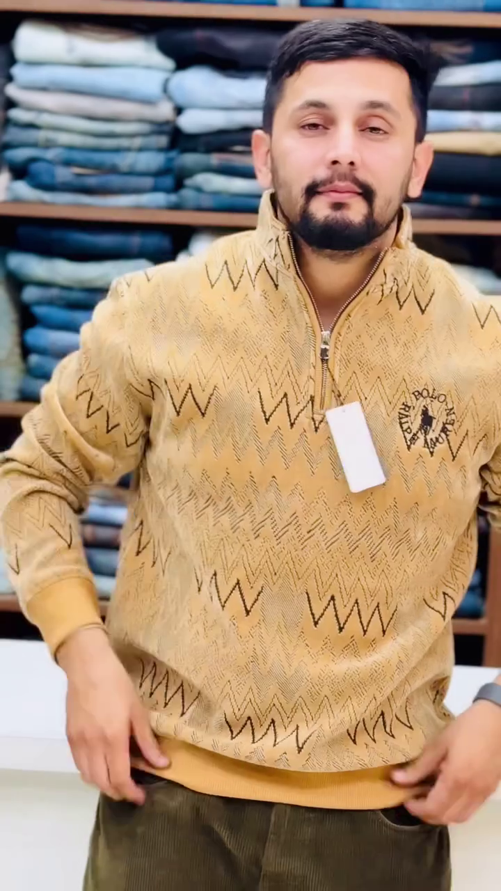 🔥 Premium Men’s Half-Zip Winter Sweatshirt – Stylish & Super Comfortable 🔥