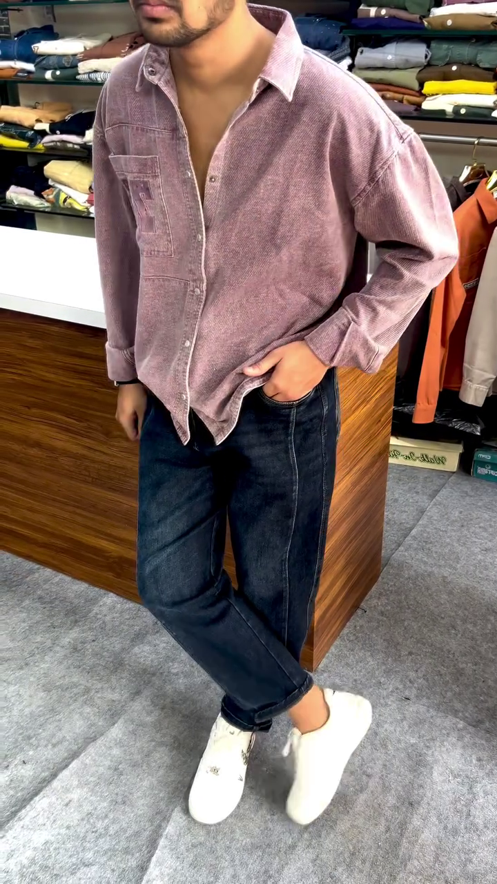 Vintage Textured Casual Shirt 🤎