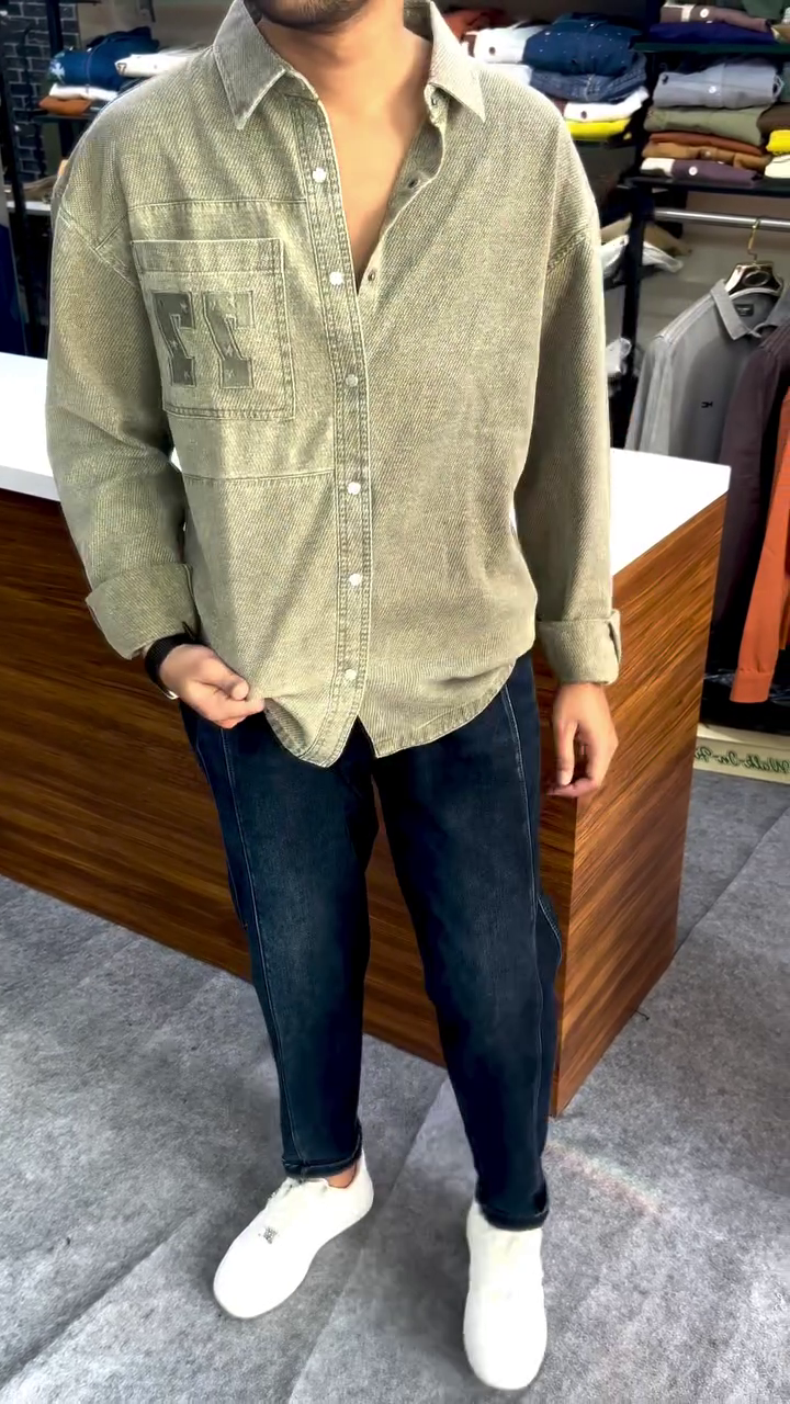 Vintage Textured Casual Shirt 🤎