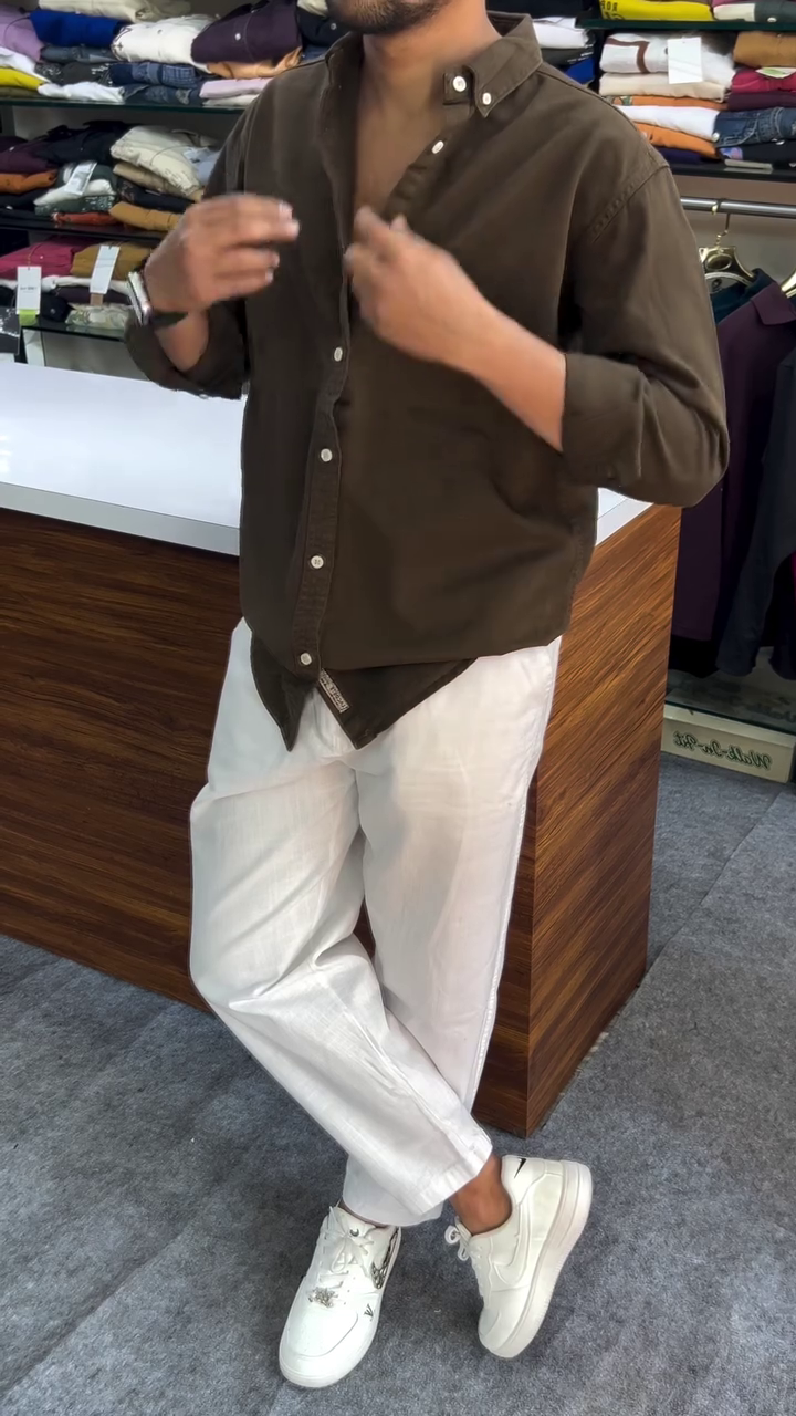 Luxe Solid Casual Shirt – Premium Comfort Meets Effortless Style