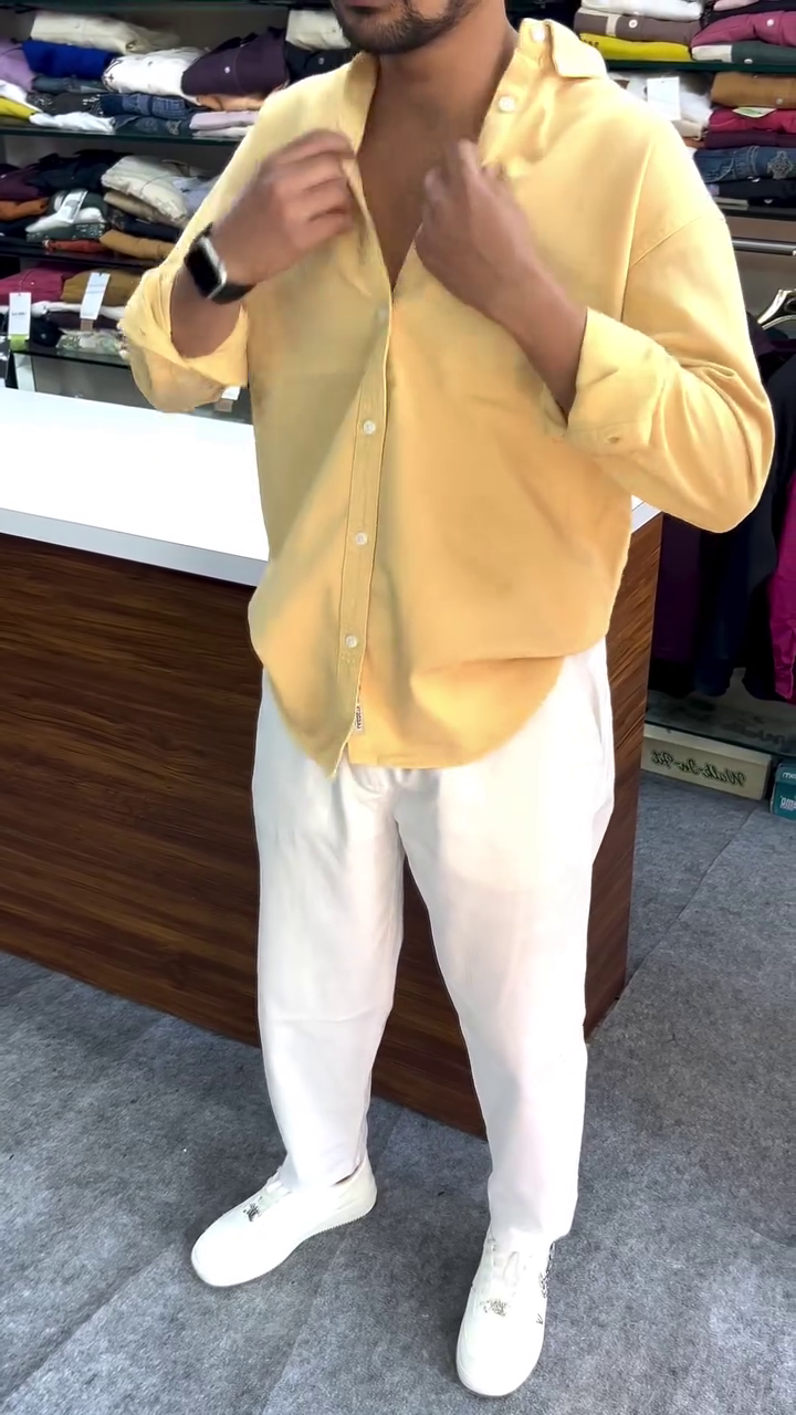 Luxe Solid Casual Shirt – Premium Comfort Meets Effortless Style