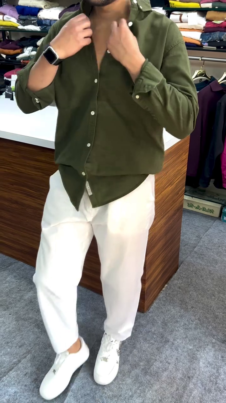 Luxe Solid Casual Shirt – Premium Comfort Meets Effortless Style