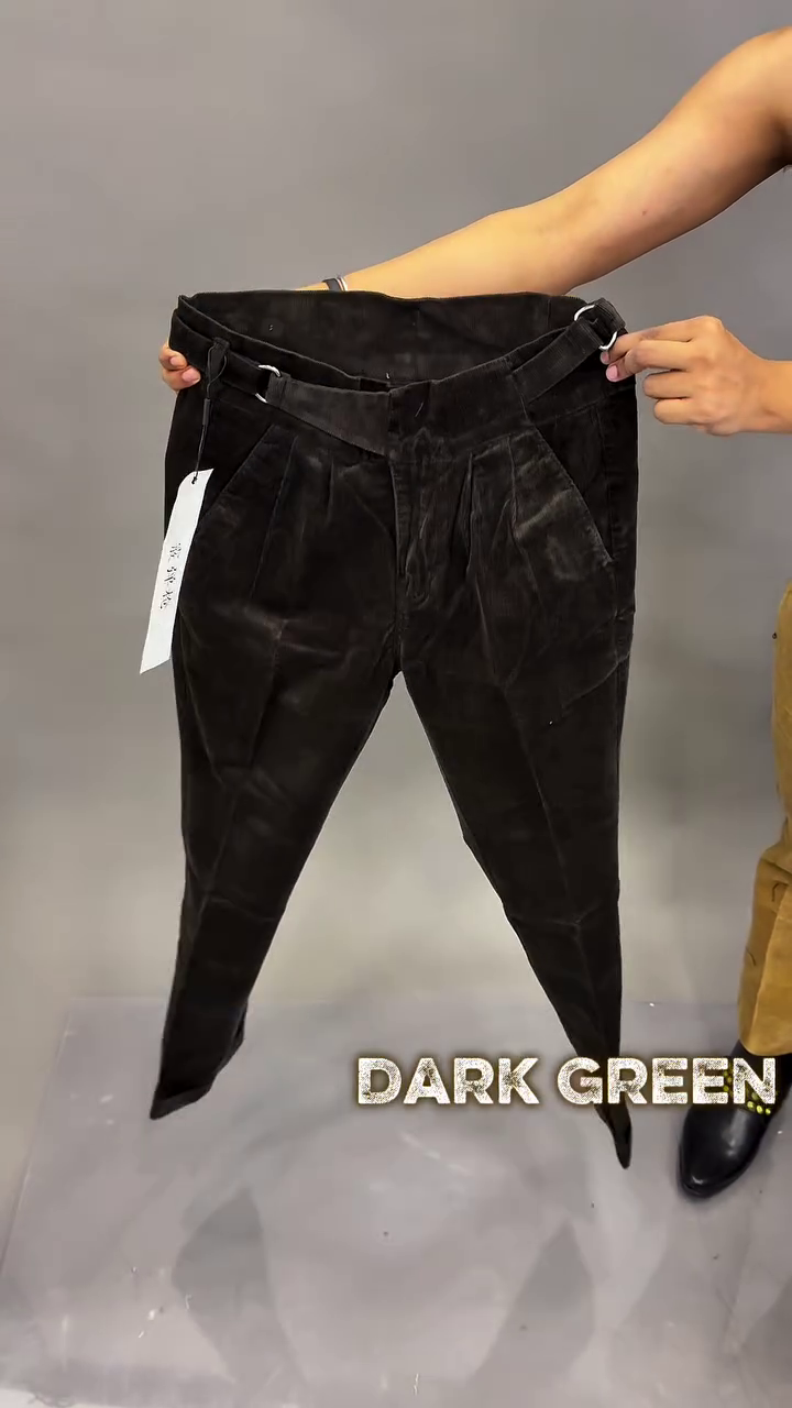 Royal Luxe Dark Color  Velvet Pants