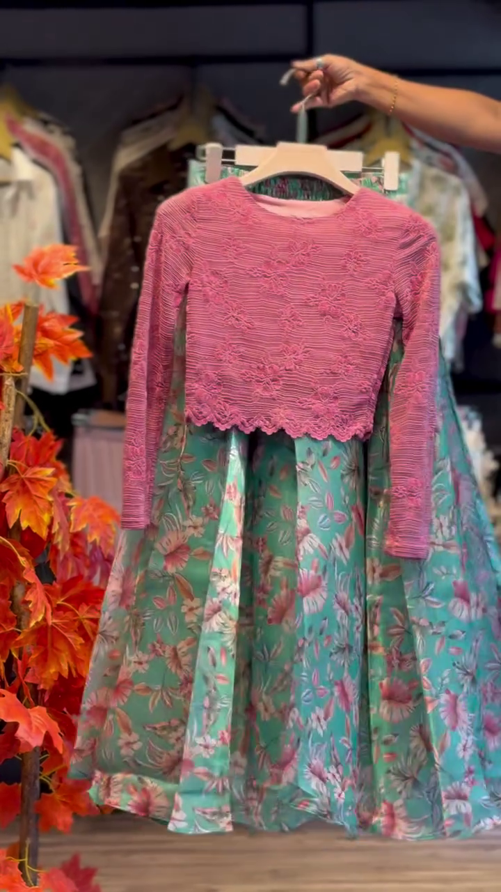 Blossom Grace Lace & Floral Frock – Elegant Charm for Every Little Moment