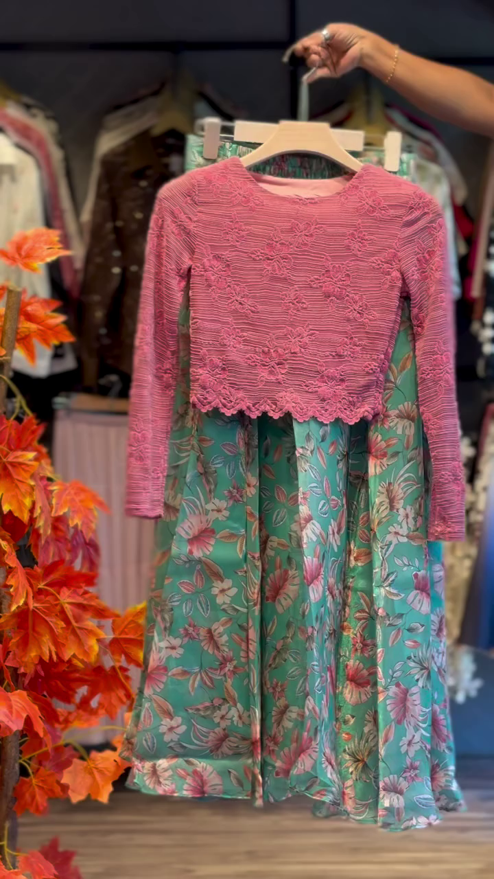 Blossom Grace Lace & Floral Frock – Elegant Charm for Every Little Moment