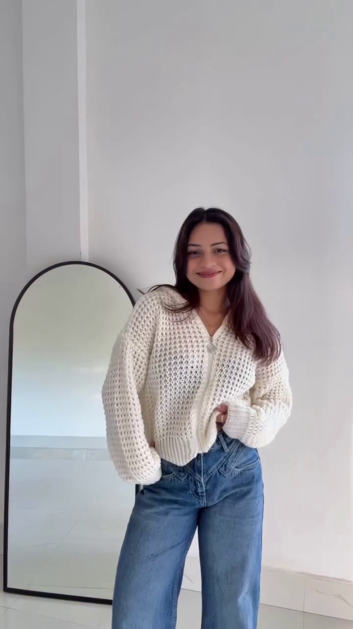 Effortless Casual Chic in Cozy Knit and Classic Denim