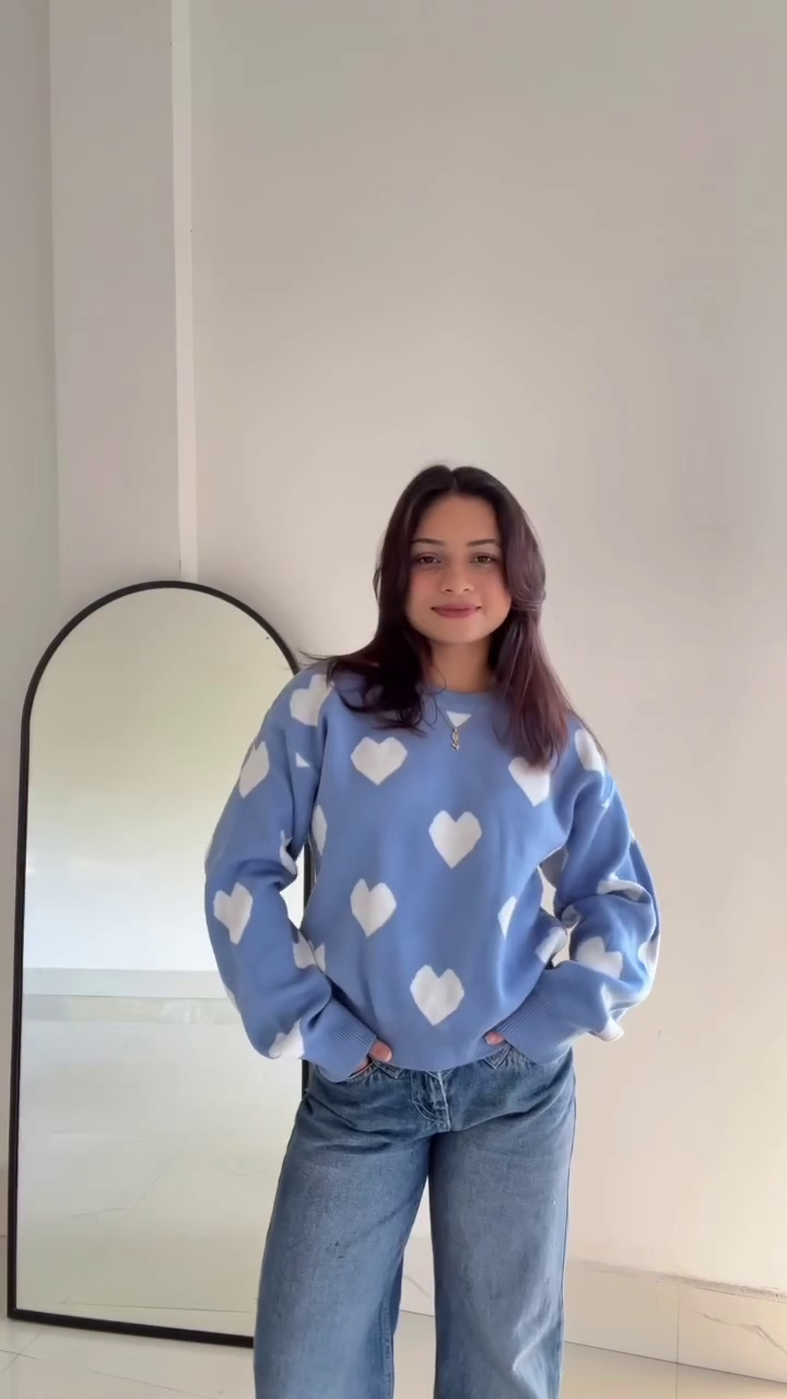 Effortless Casual Chic in Cozy Knit and Classic Denim