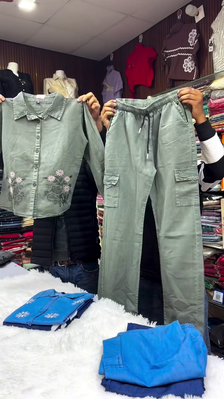 Blue Floral Co-Ord Set