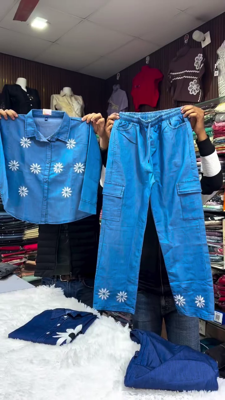 Blue Floral Co-Ord Set