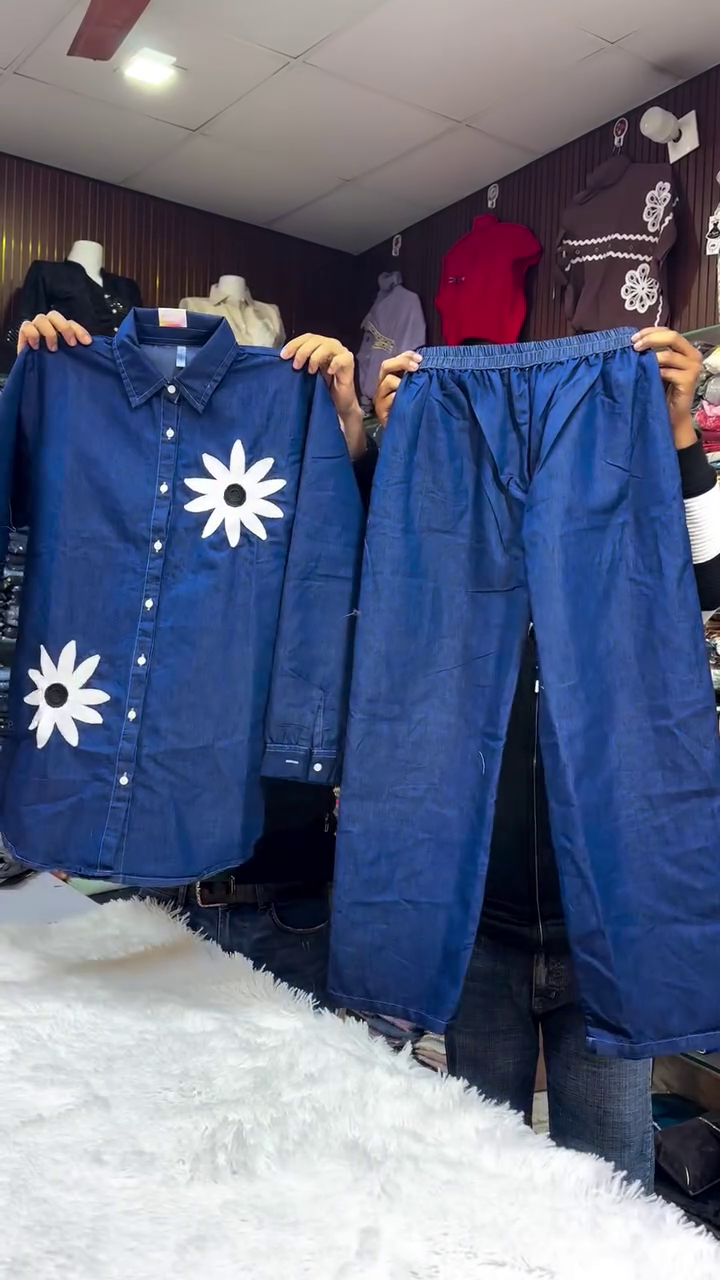 Blue Floral Co-Ord Set