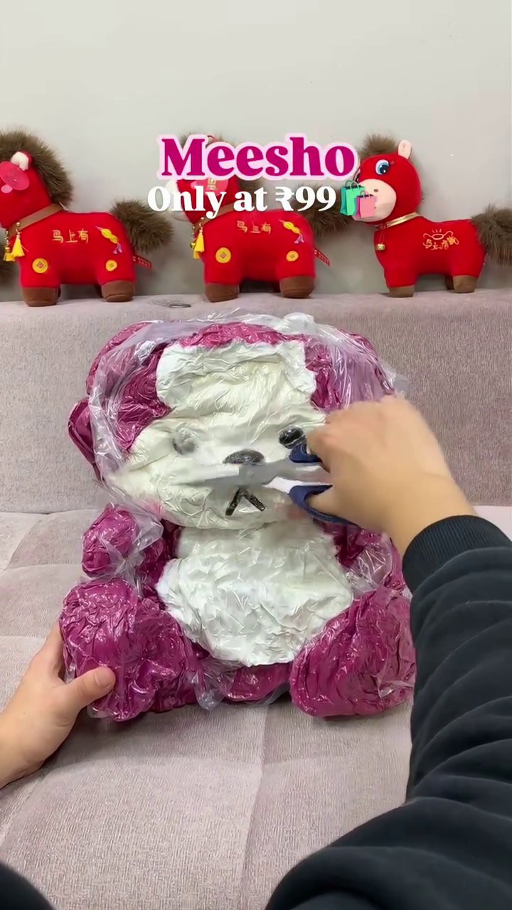 Large Pink Teddy Bear Plush Toy