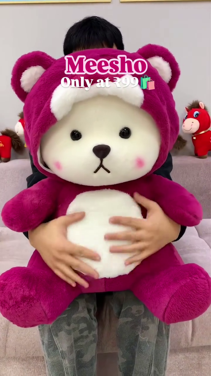 Large Pink Teddy Bear Plush Toy