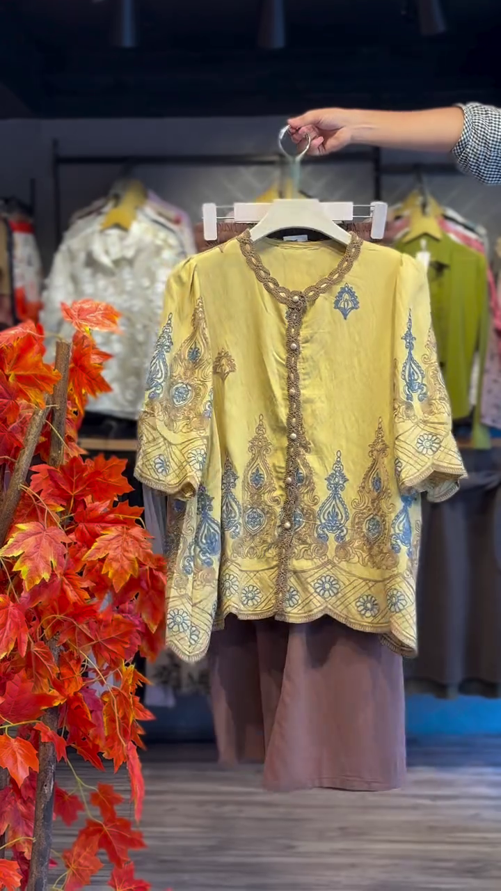 Mustard Printed Traditional Set