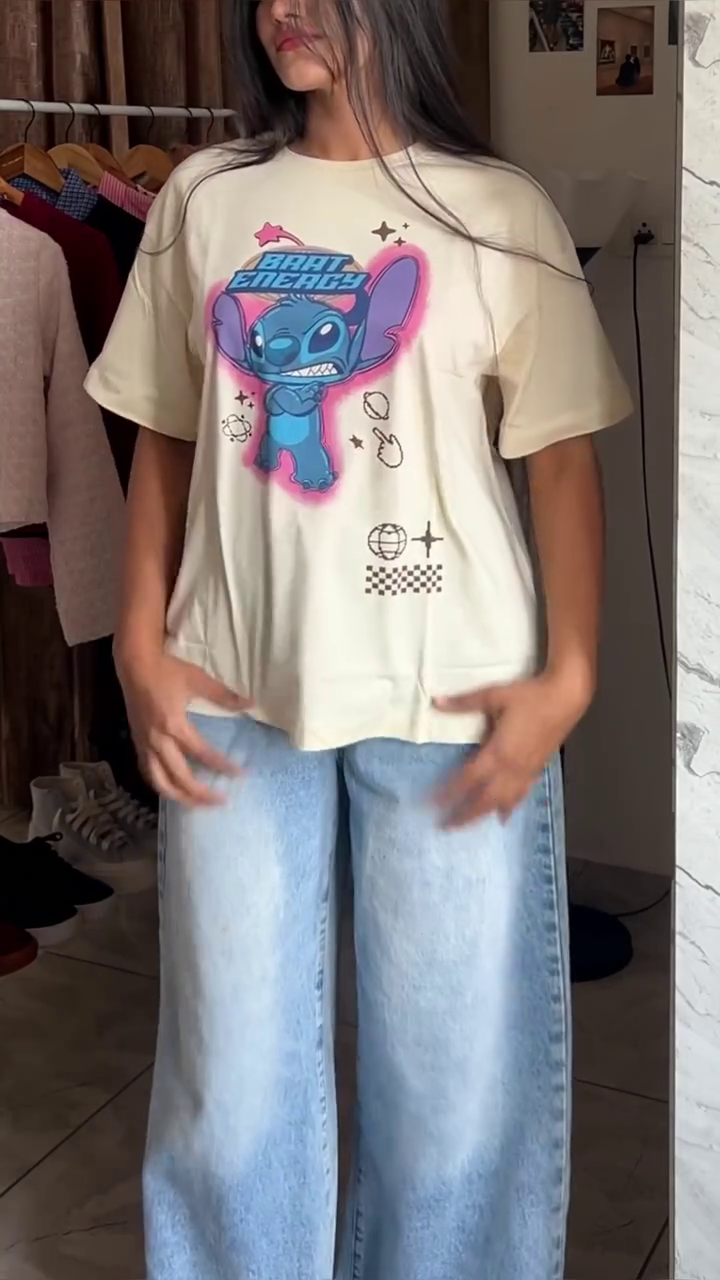 One of a Kind” Embellished Black T-Shirt