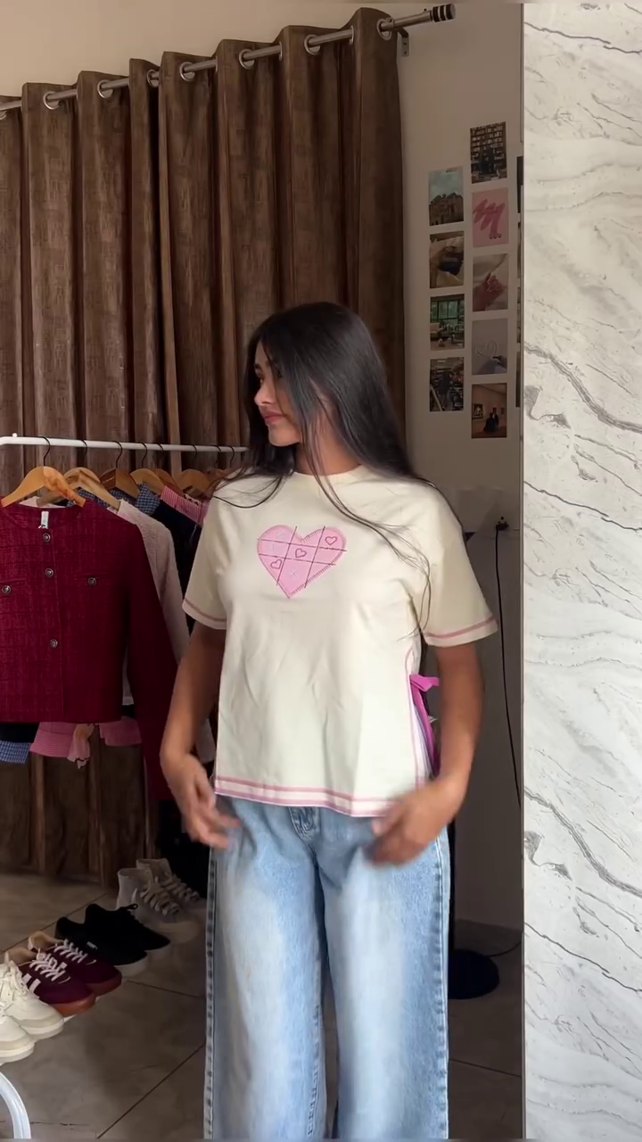 One of a Kind” Embellished Black T-Shirt