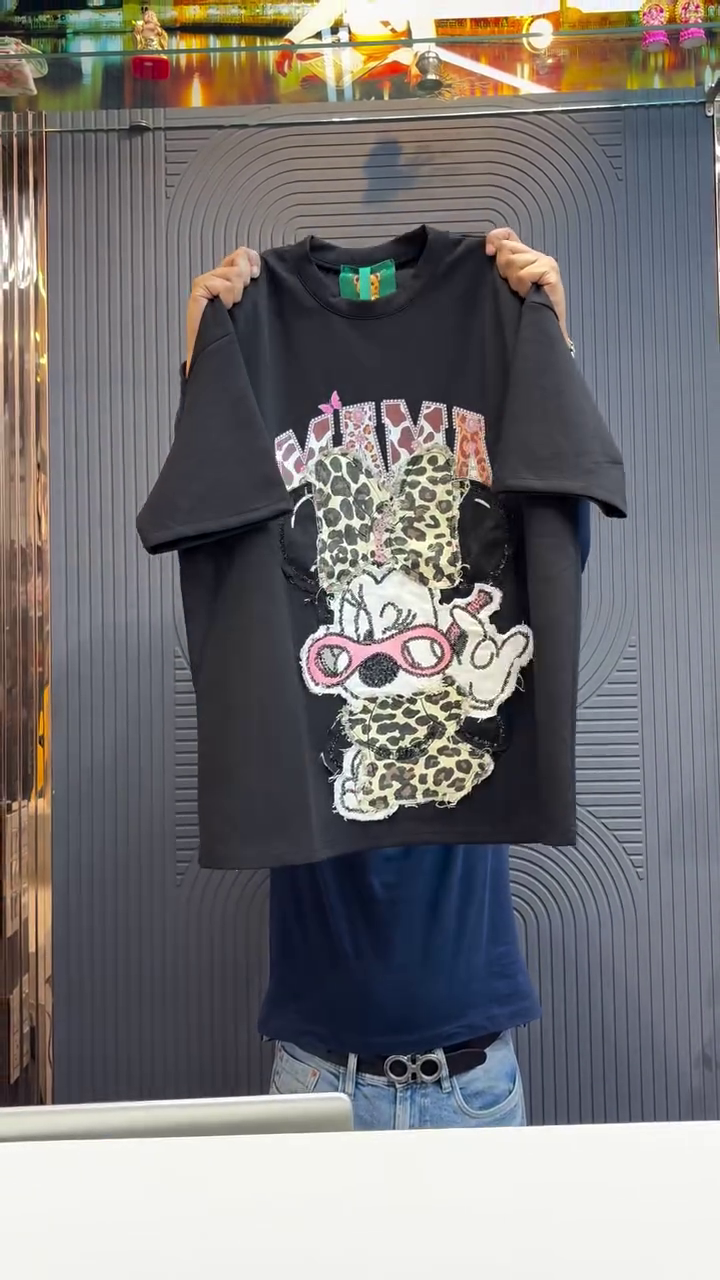 Graphic Oversized Black Statement T-Shirt