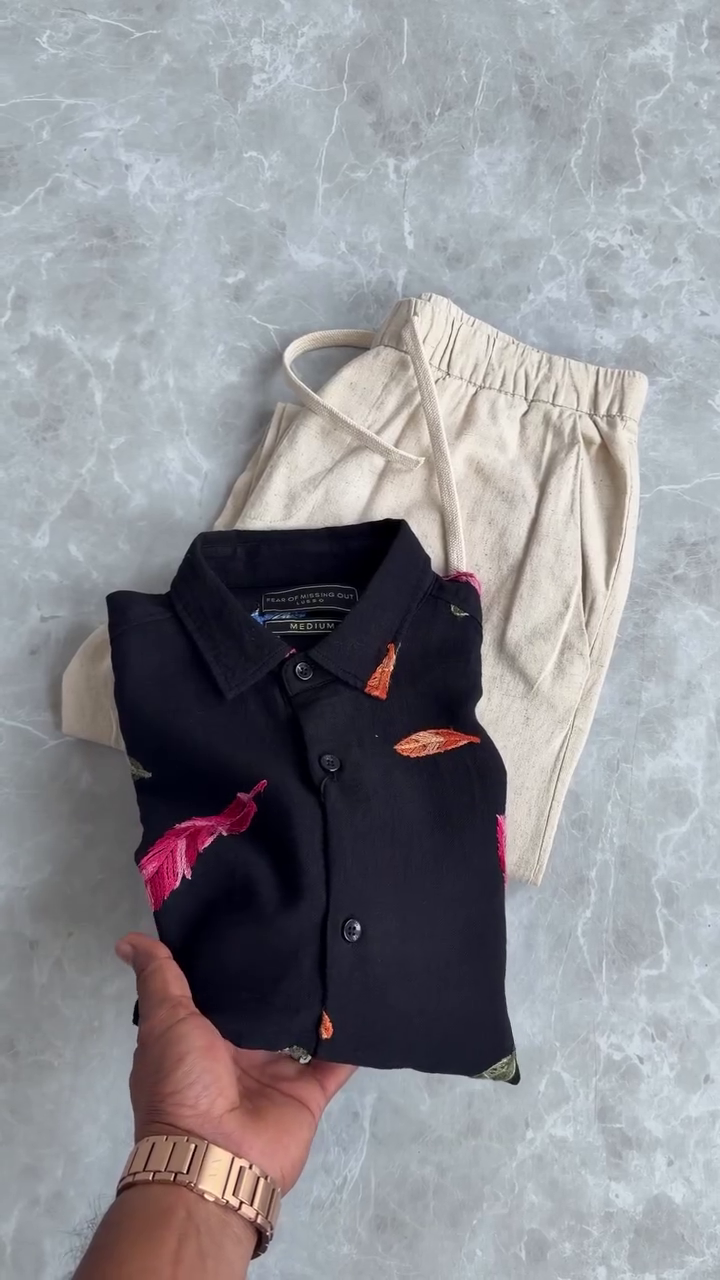 Stylish Brown Elastic Waist Pants with Adjustable Drawstring