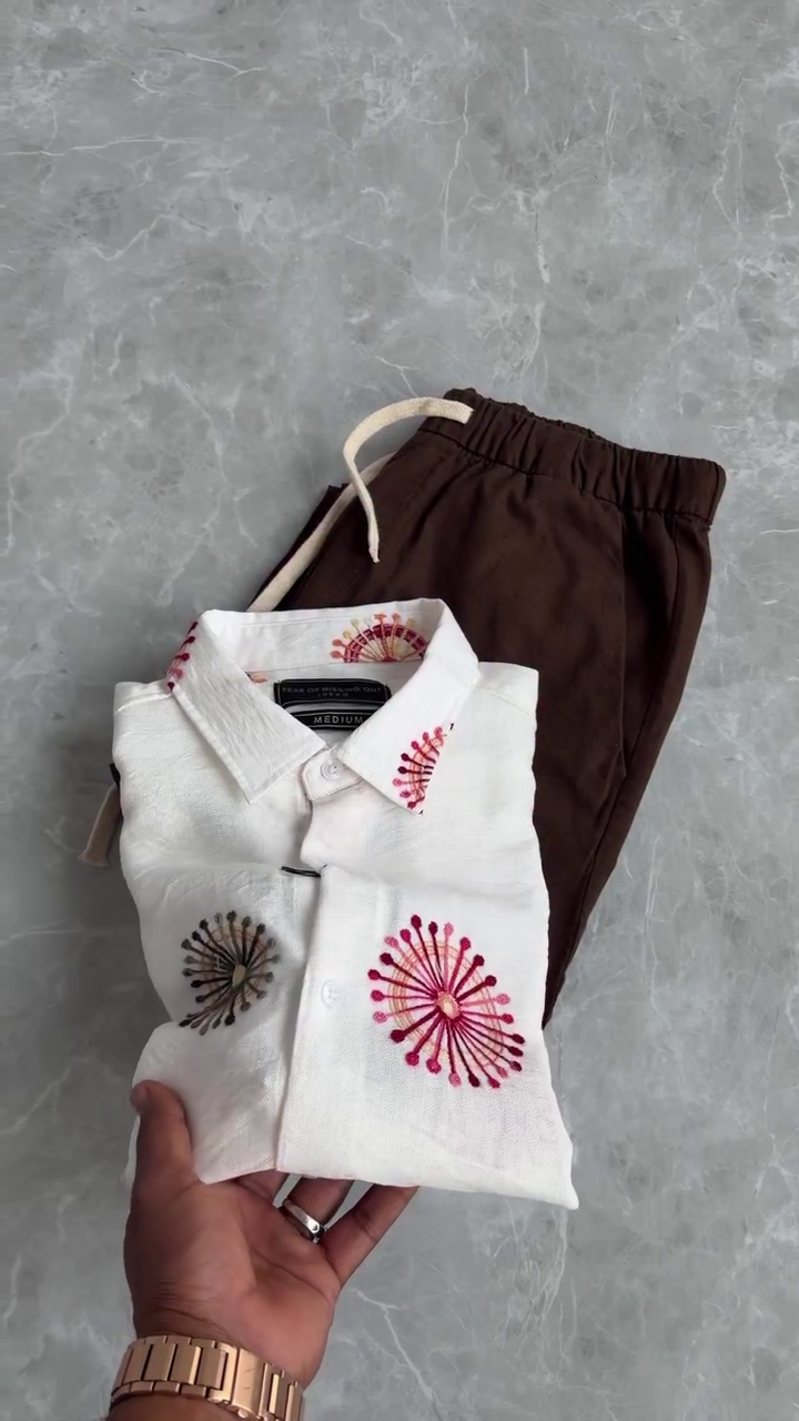 Stylish Brown Elastic Waist Pants with Adjustable Drawstring