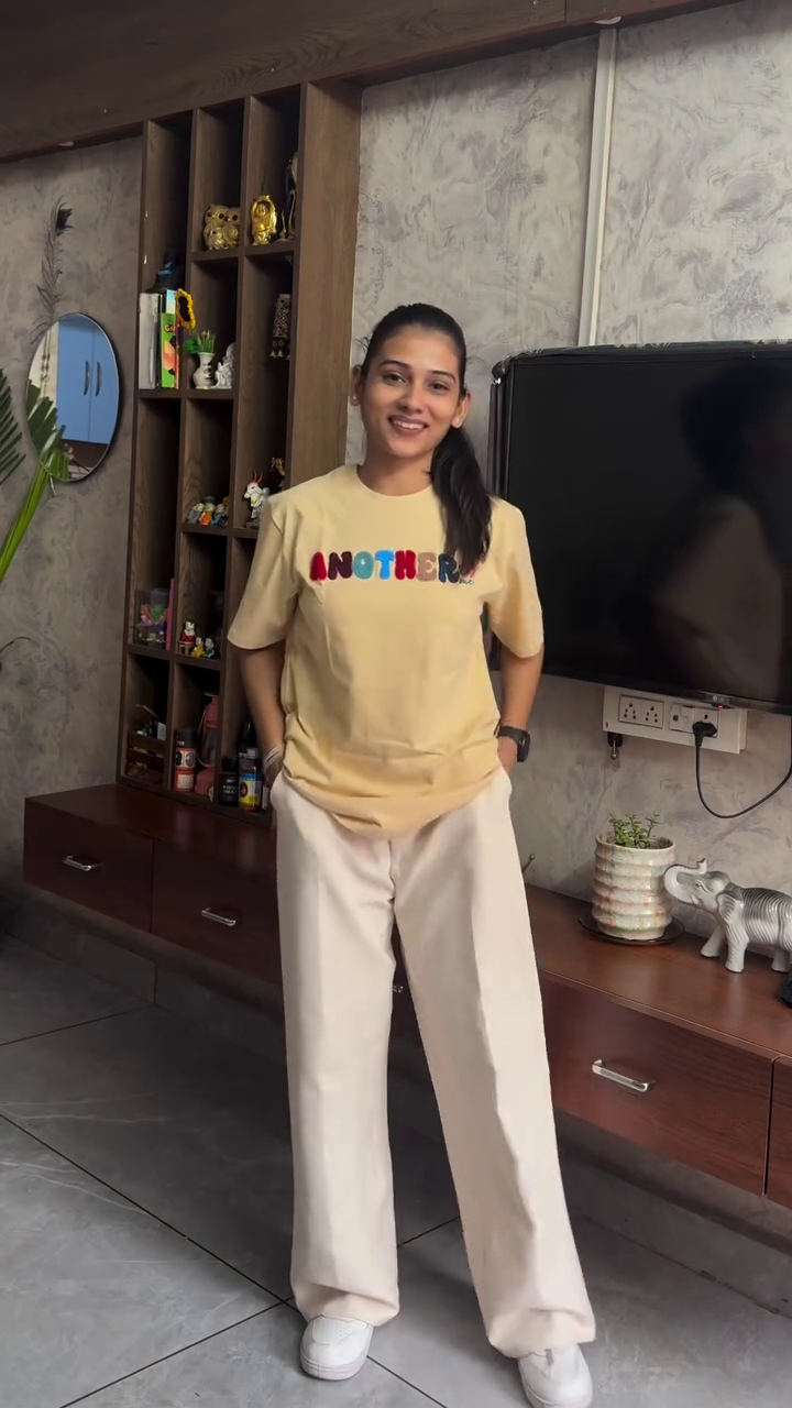 Trendy White Graphic Printed Oversized T-Shirt