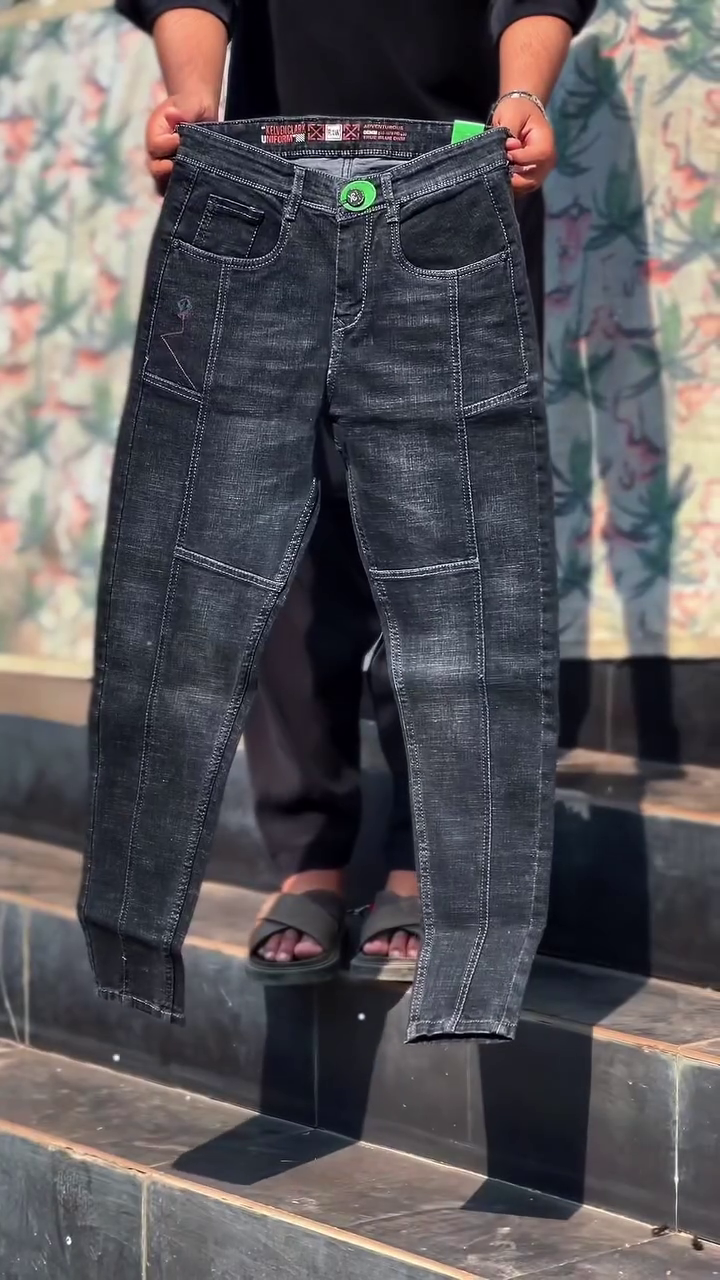 Grey Slim Fit Denim Jeans