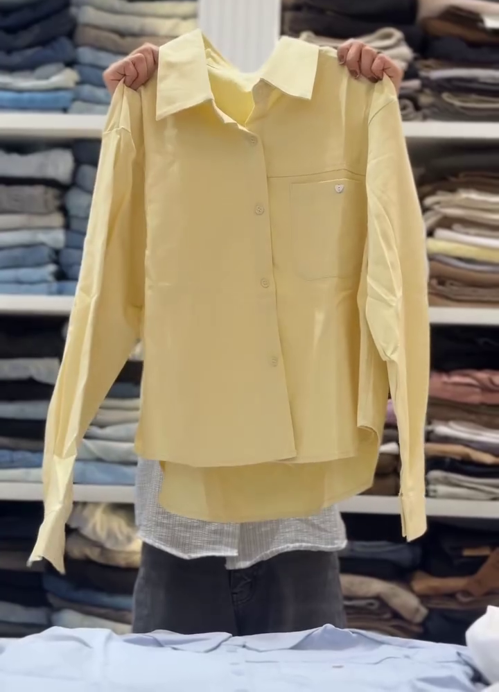 Classic Yellow Casual Shirt