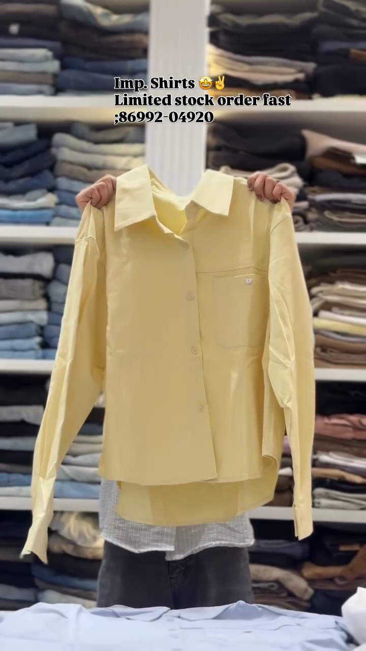 Classic Yellow Casual Shirt