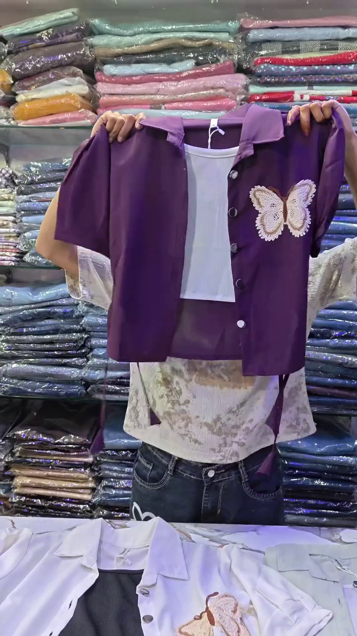 Stylish Pink Co-Ord Set with Butterfly Design