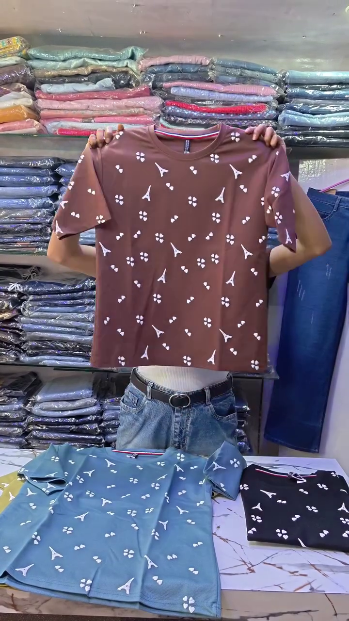 Olive Green Printed Crop Top