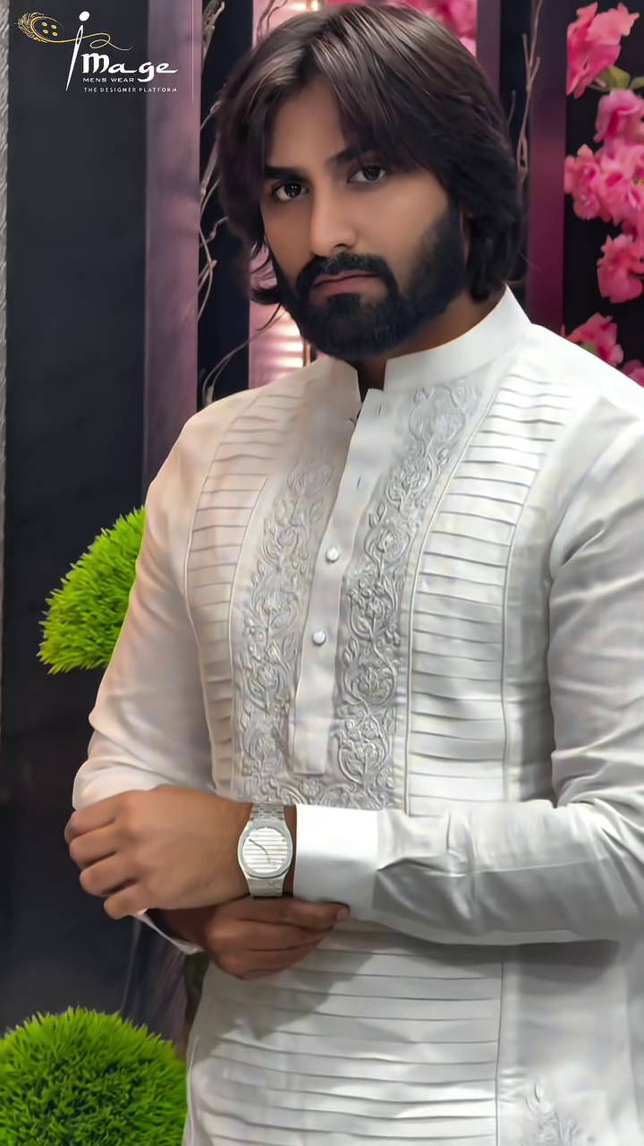 White Embroidered Sherwani