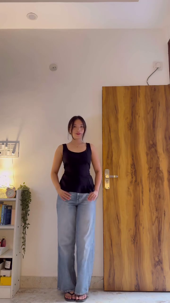 Casual Blue Ribbed Crop Top