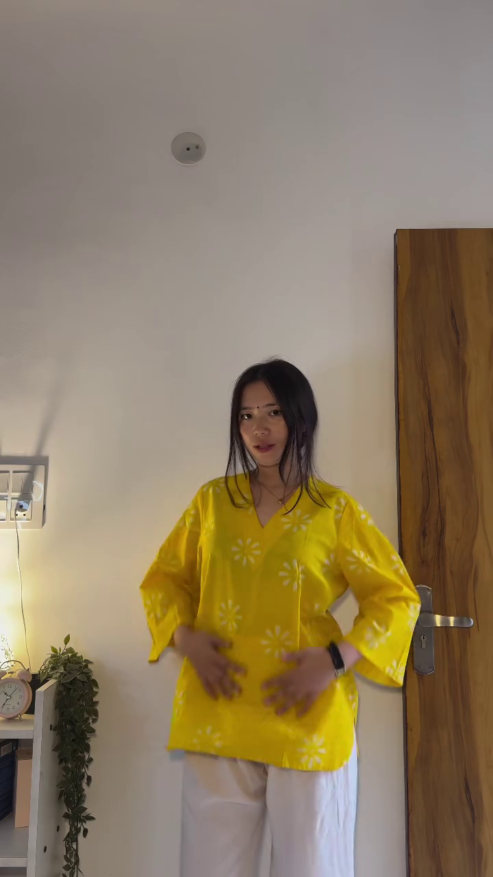 Floral Pink Kurti & Palazzo Set