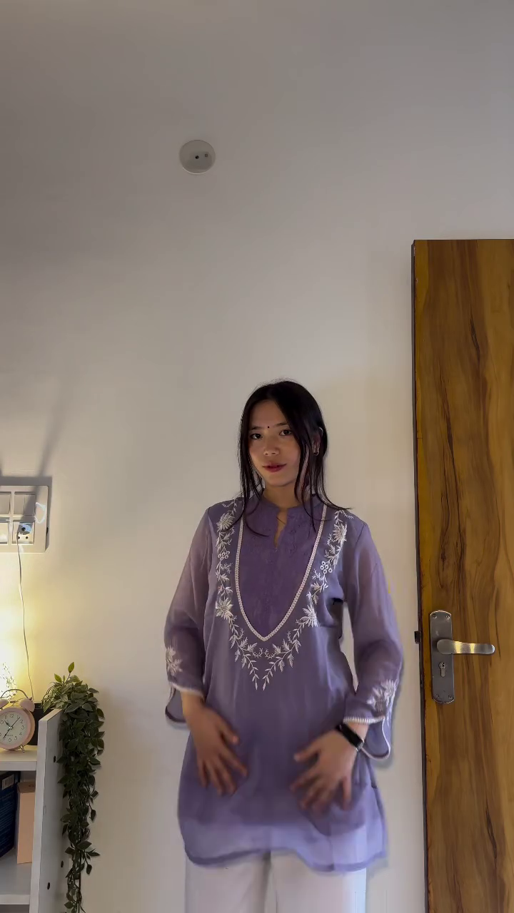 Floral Pink Kurti & Palazzo Set