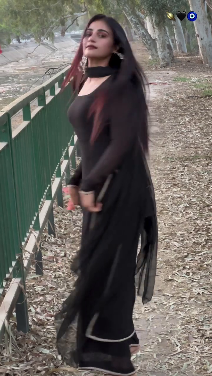 Elegant Black Ethnic Suit with Dupatta