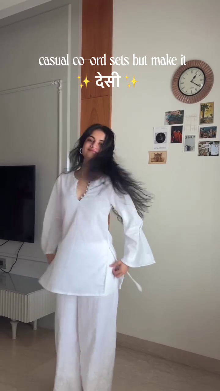 White Desi Co-Ord Set