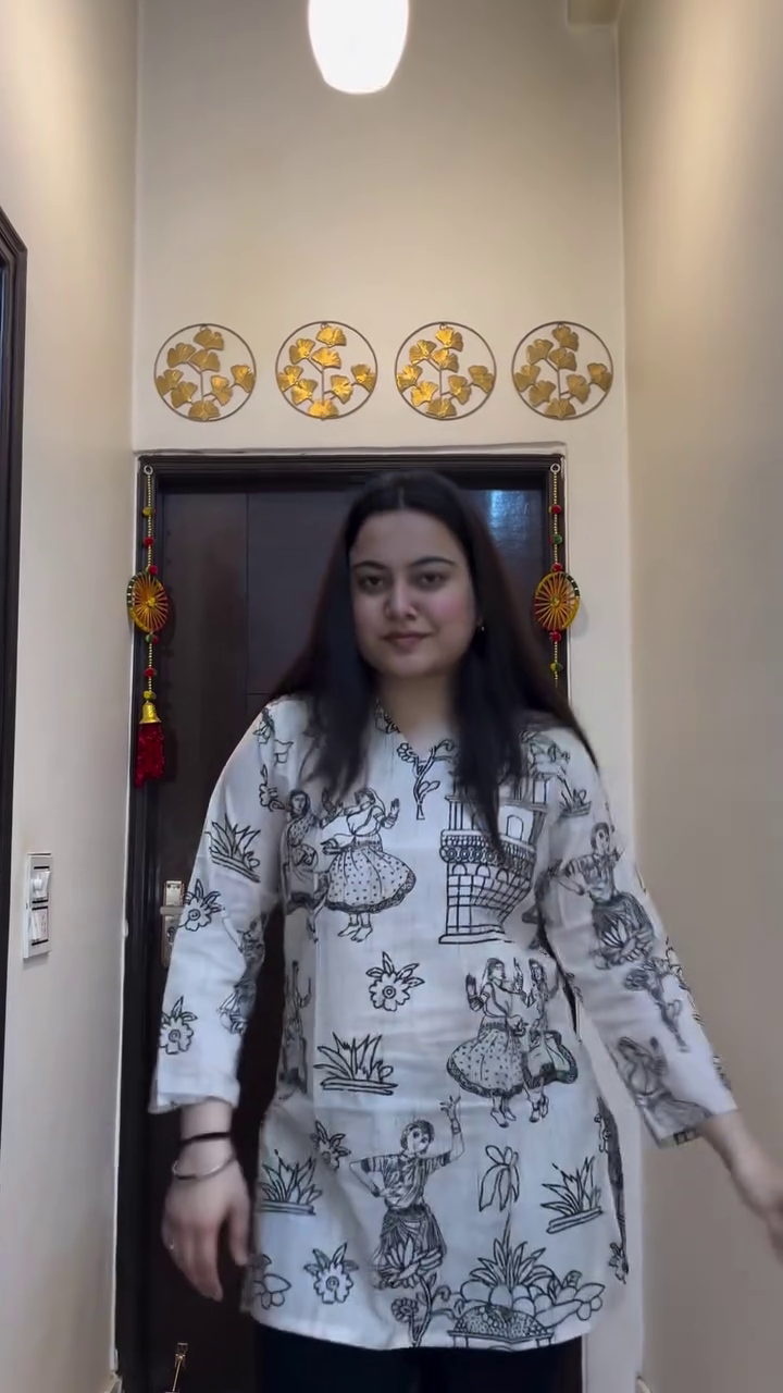 Dark Floral Kurti