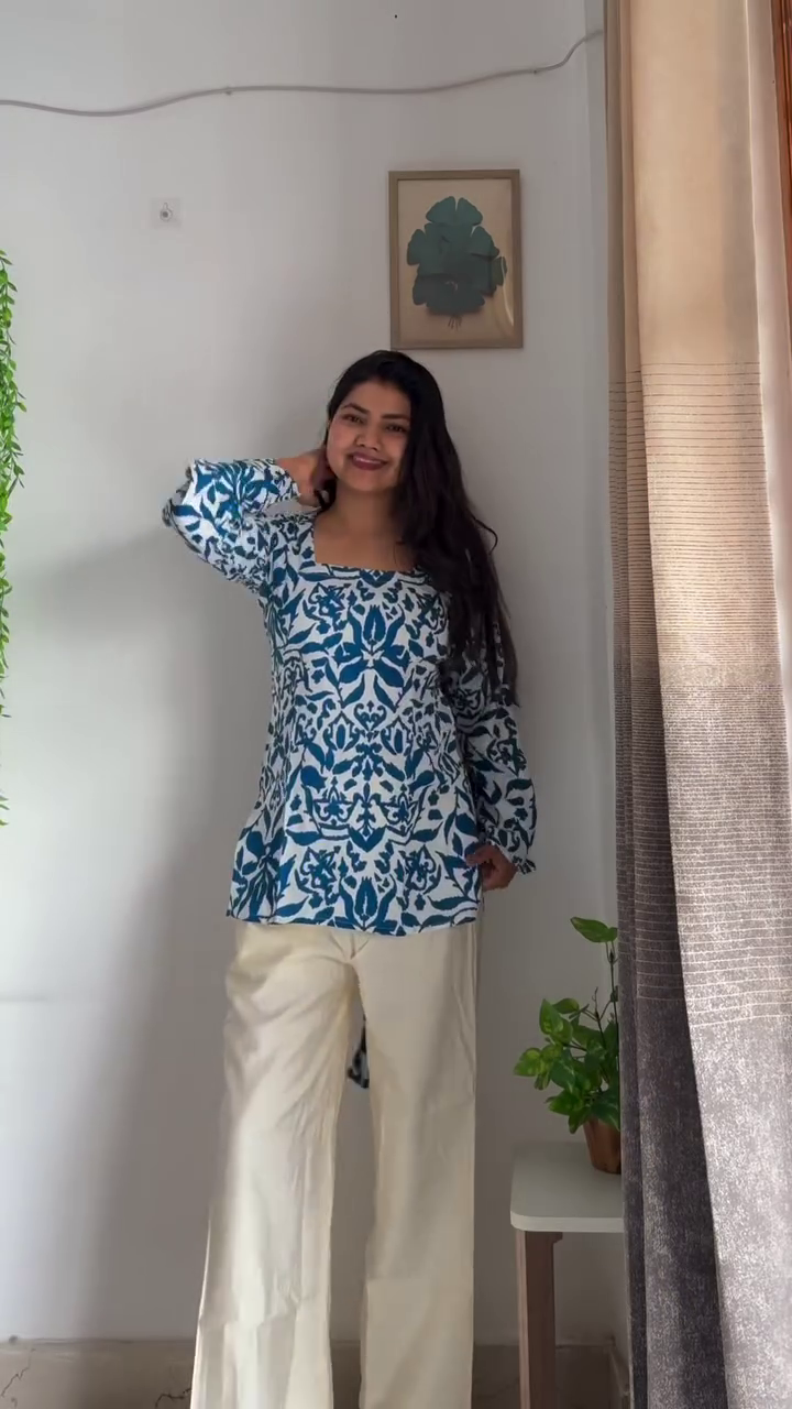 Blue Printed Kurti