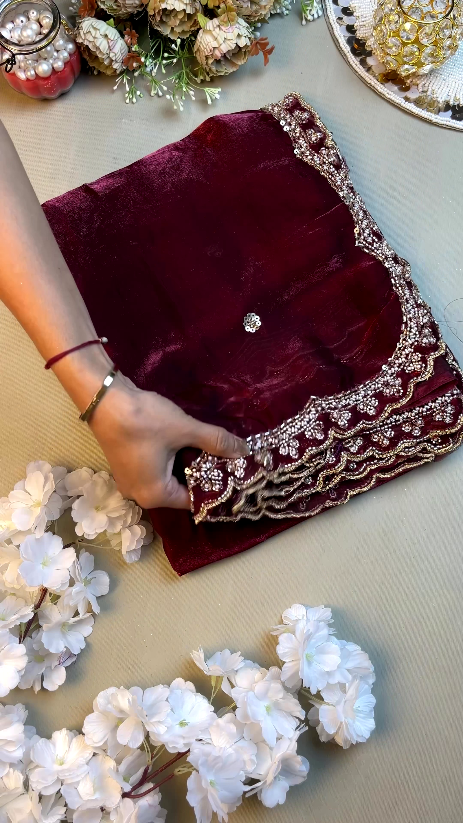 Royale Embroidered Saree