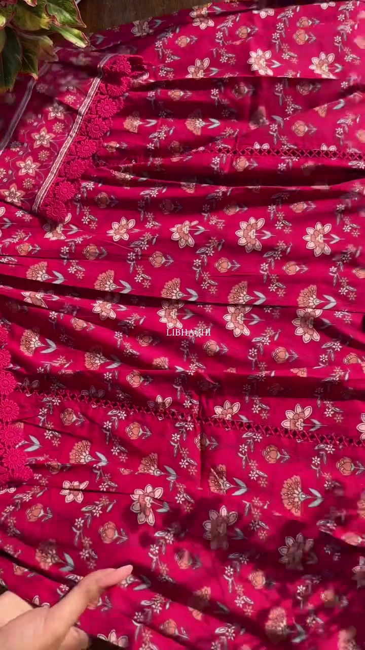 Floral Pink Printed Kurta