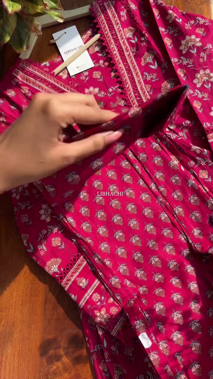 Floral Pink Printed Kurta