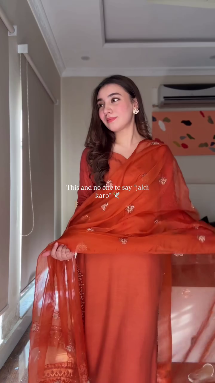 Rust Orange Festive Suit Set