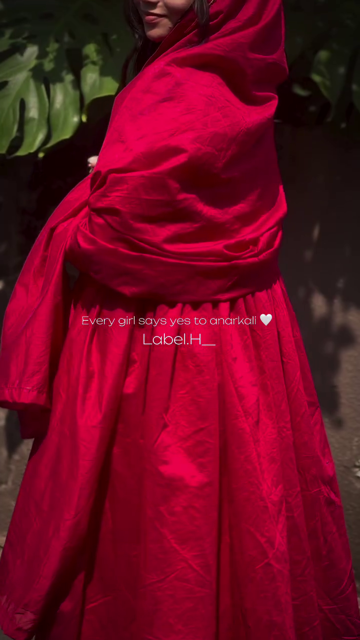 Red Anarkali Dress