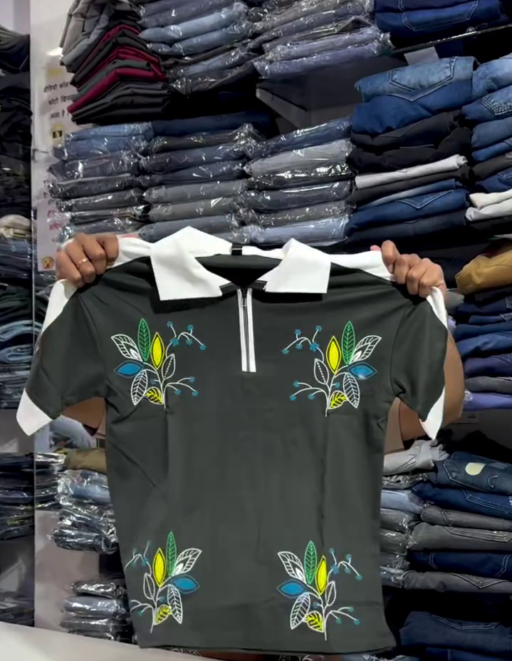 Printed Polo T-Shirt