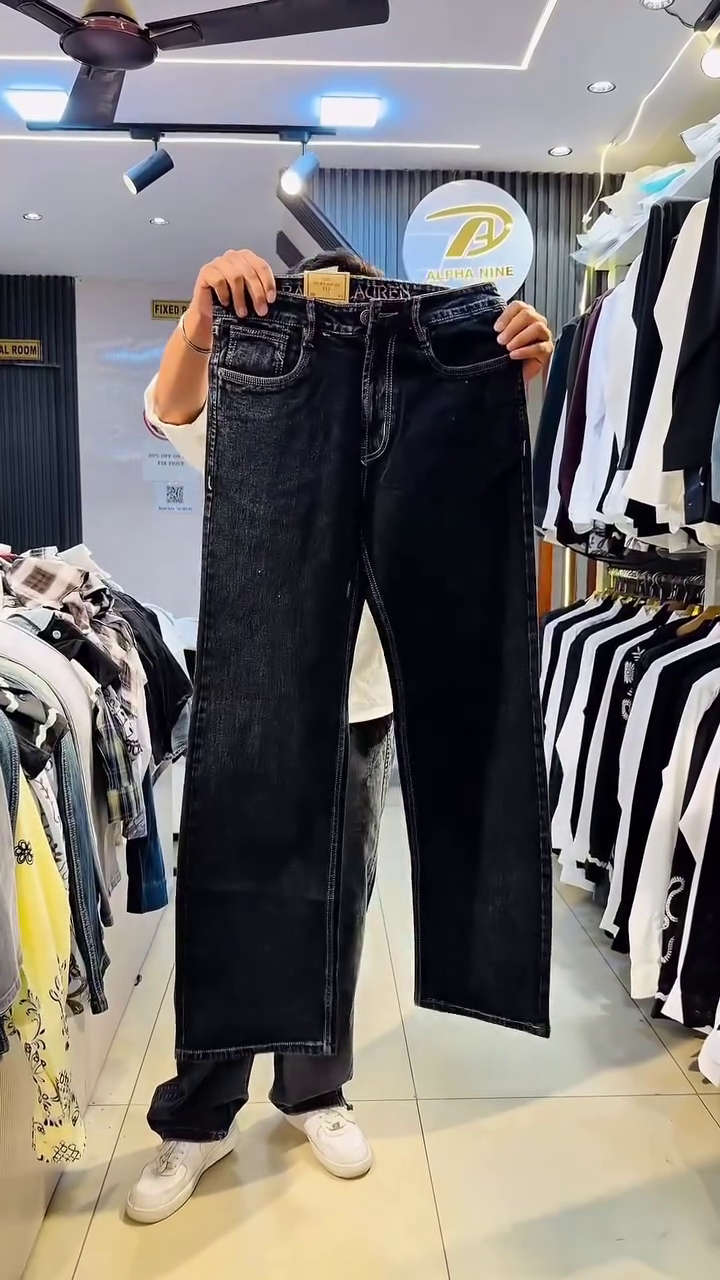 Shadow Fade Distressed Black Jeans