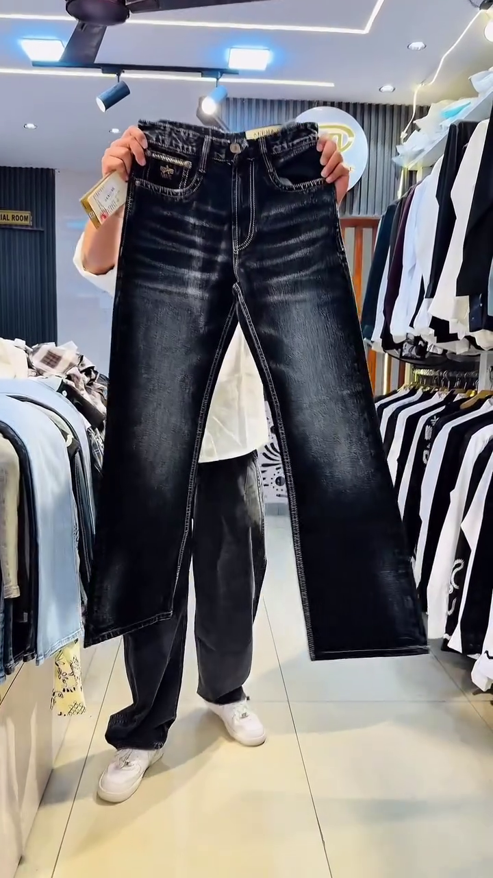 Shadow Fade Distressed Black Jeans