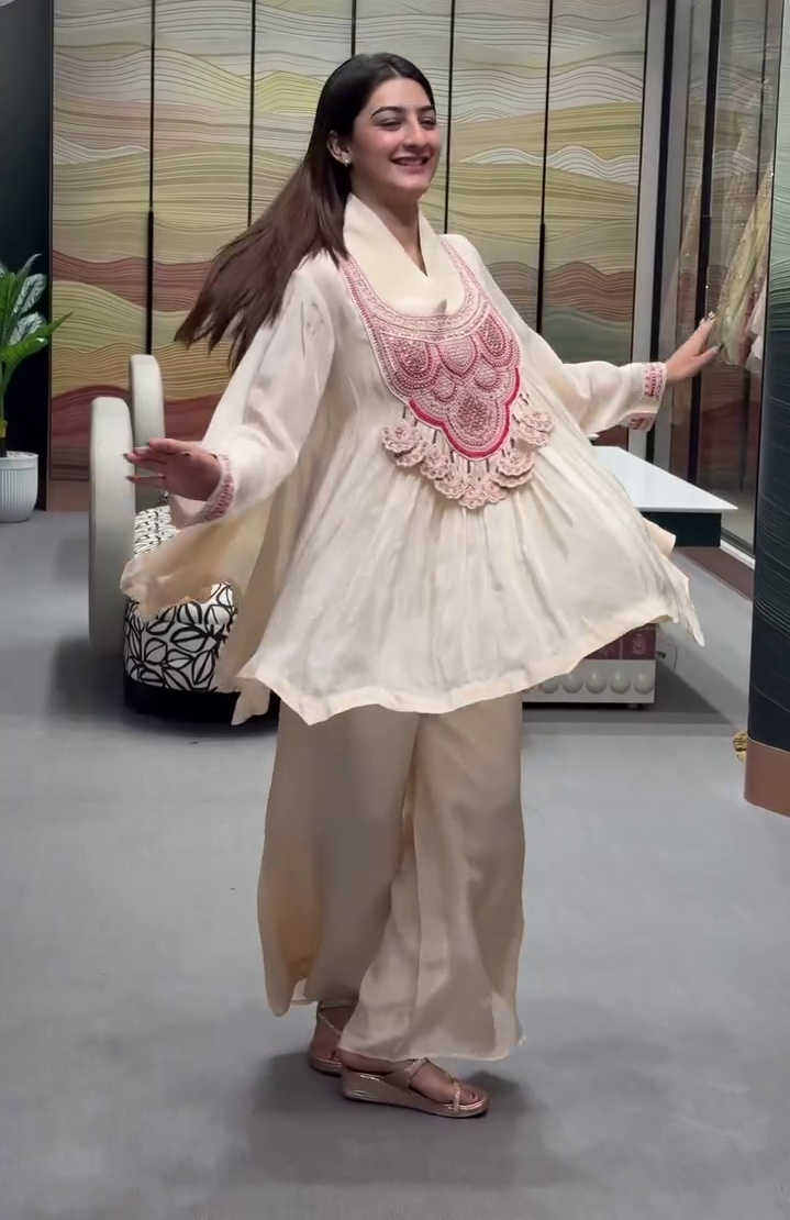 Royal Ruby Embroidered Kurta Set