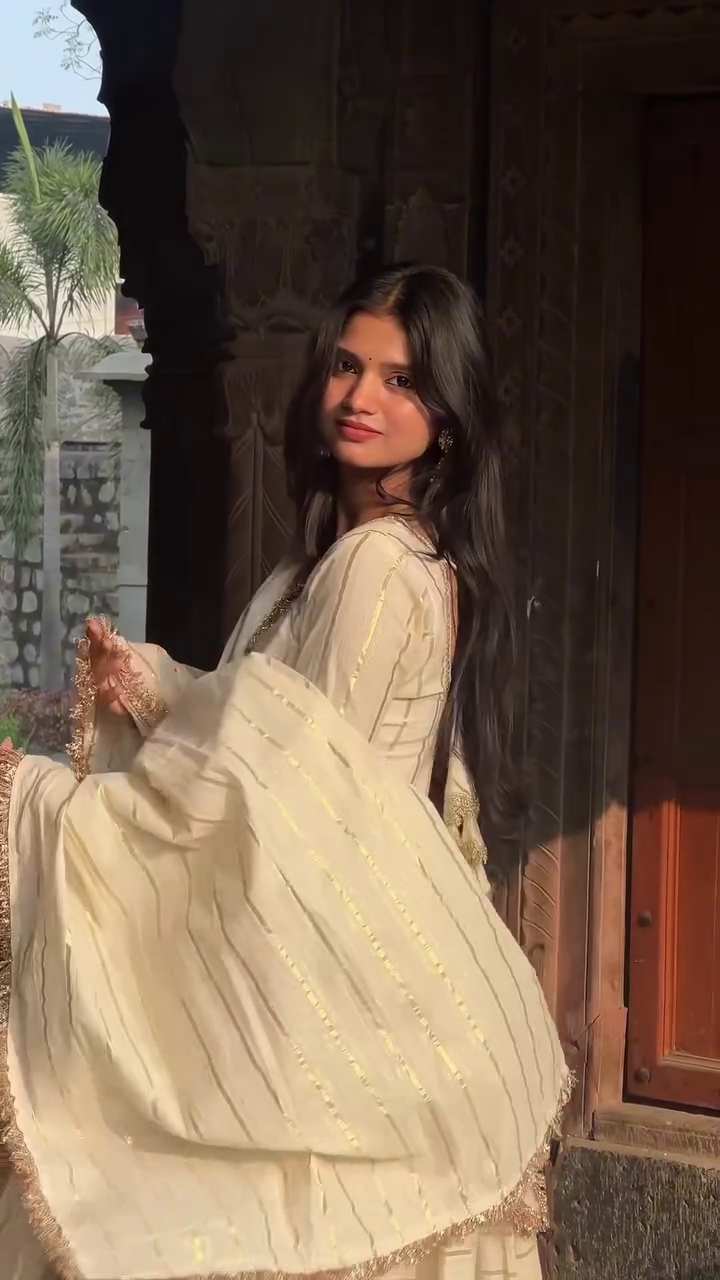 Ivory Royal Anarkali Set