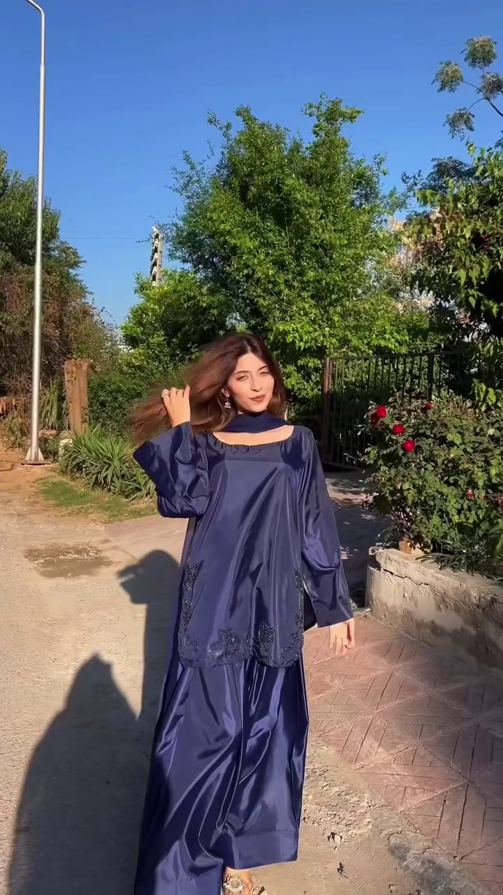 Midnight Luxe Satin Co-Ord Set