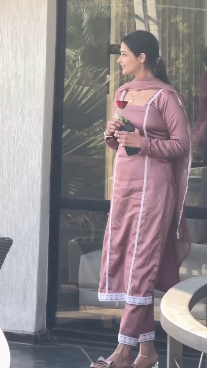 Blush Elegance Straight Suit Set